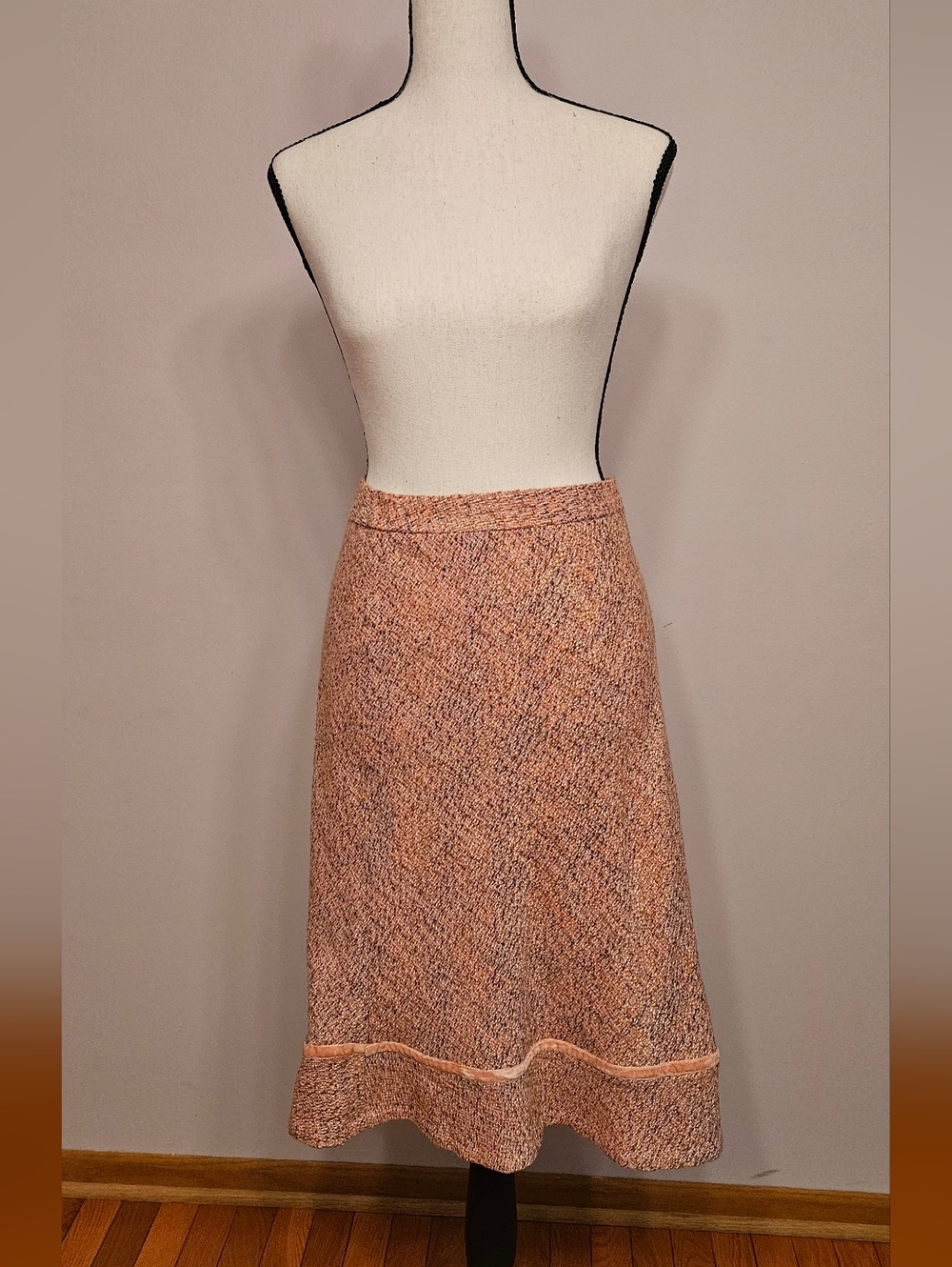Gap Pink Tweed A-Line Skirt